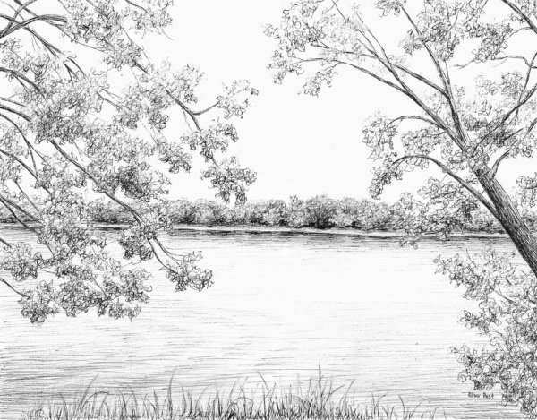 наброски пейзажа