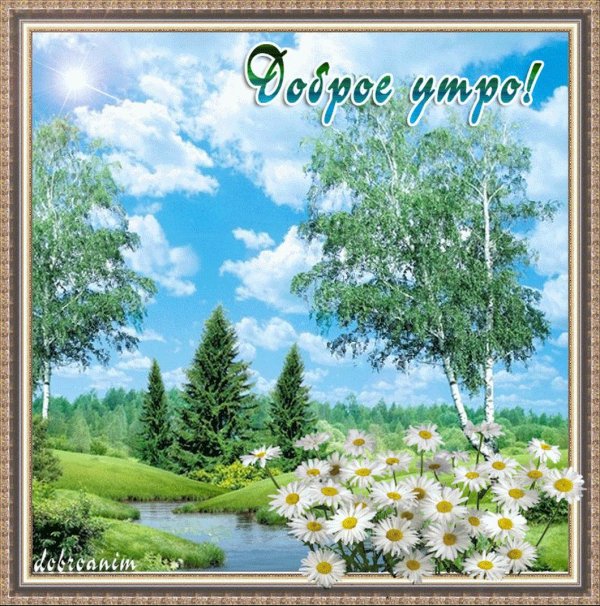 открытки с добрым утром летние