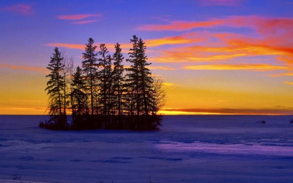 зимние закаты