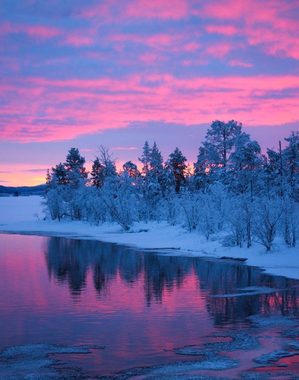 зимние закаты