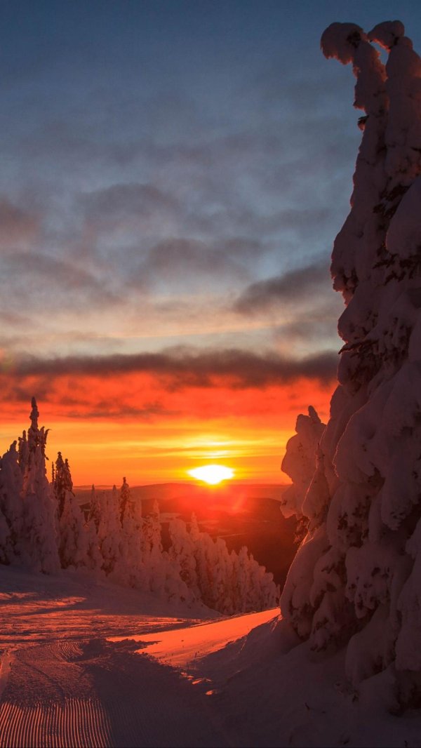 зимние закаты