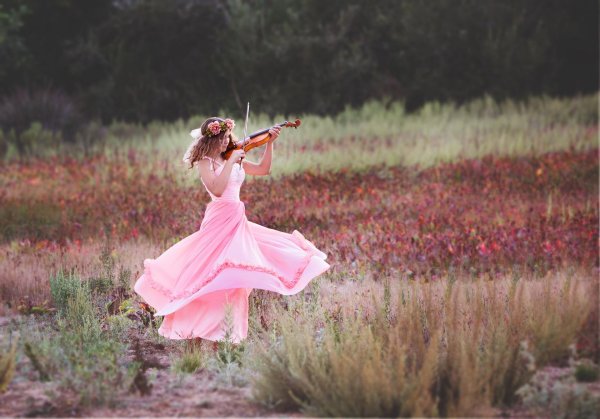 фотосессия со скрипкой