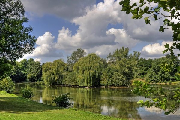 мюнхен английский сад озеро клейнхессенлое
