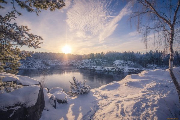 рускеала карелия зимой