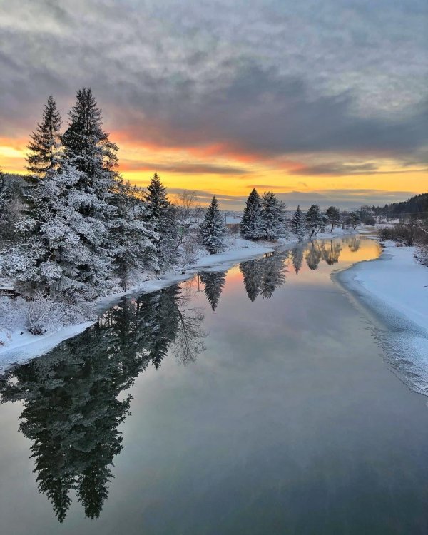 красивые пейзажи зимы