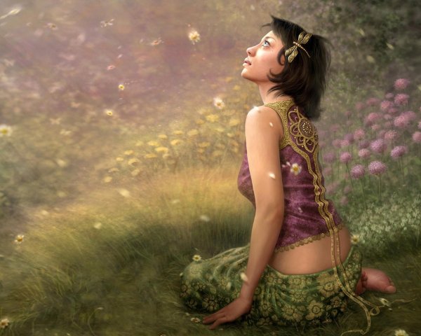 красива девушка