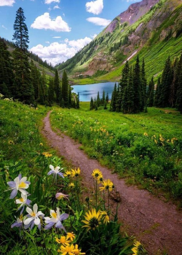 весна в горах