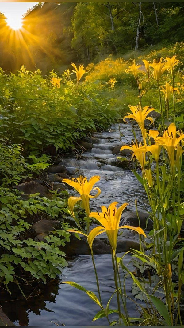 лилии желтые