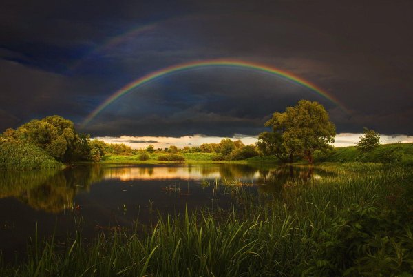 пейзаж с радугой