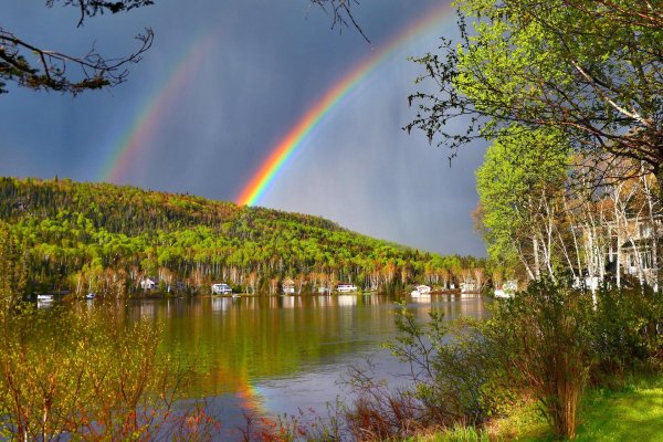 радуга над озером