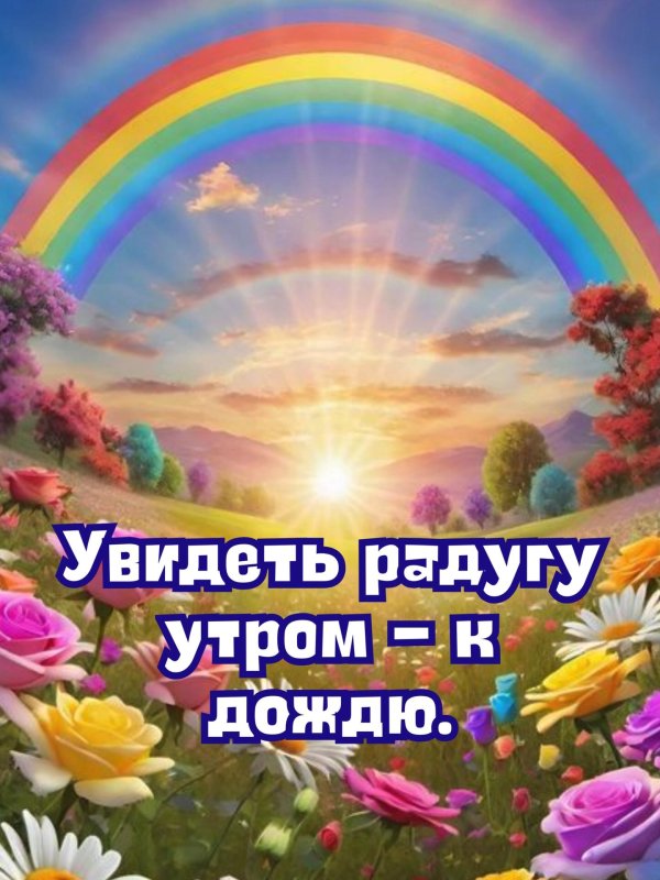 пейзаж с радугой