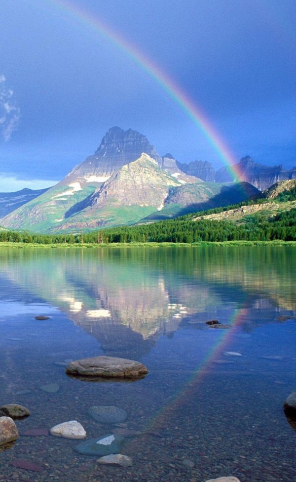 пейзаж с радугой