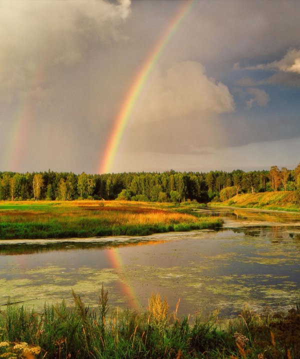 пейзаж с радугой