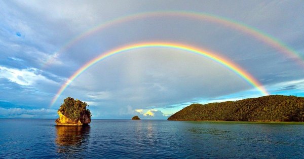 радуга на море