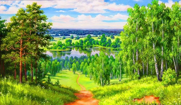 художник самарская елена михайловна березы