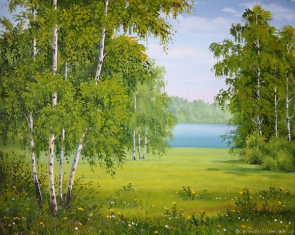 пейзаж болотов березы