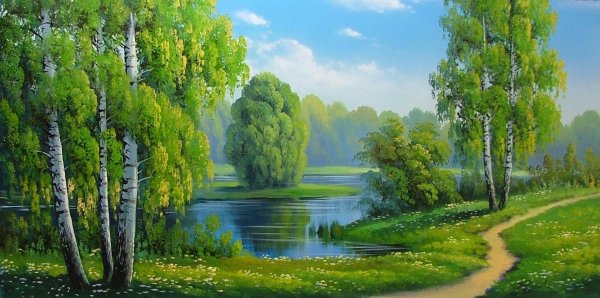 летний пейзаж анна лакисова