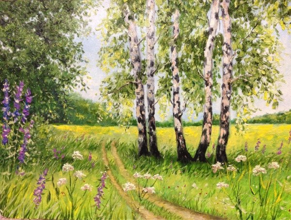 живопись ивана бунина берёзовая роща