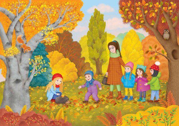 картина осени для детей дошкольного возраста