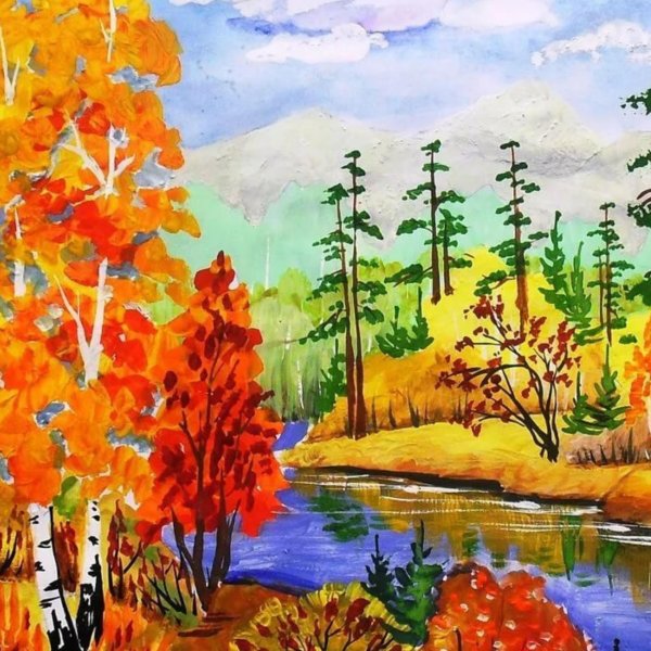 рисунок на тему осени