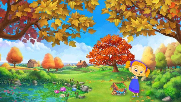 сказочный осенний лес