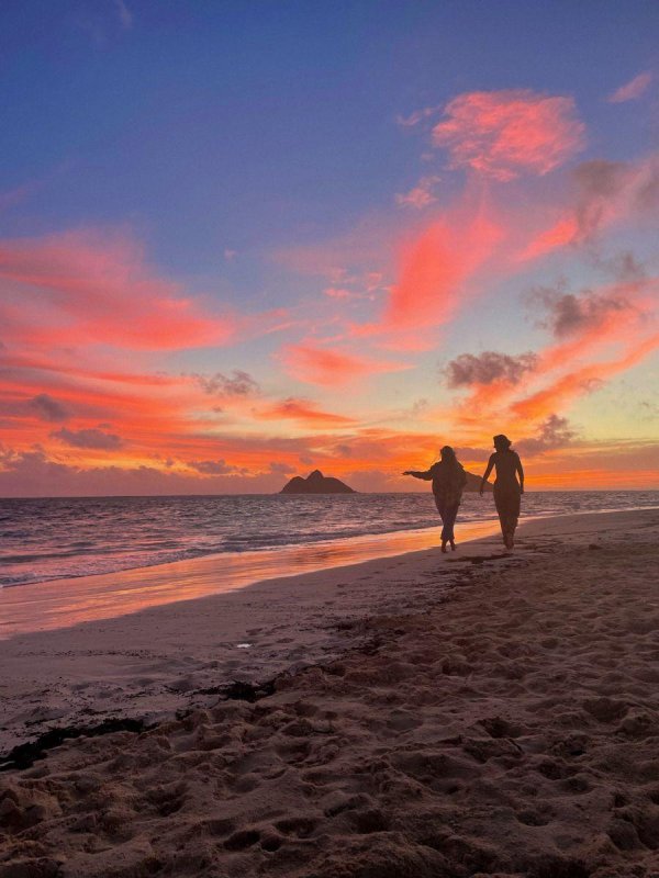 рассвет на море