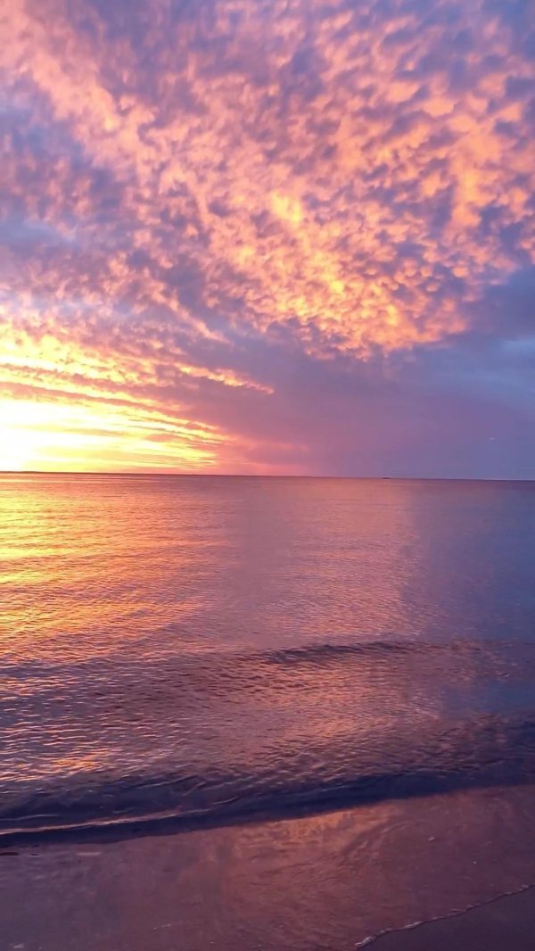 рассвет на море