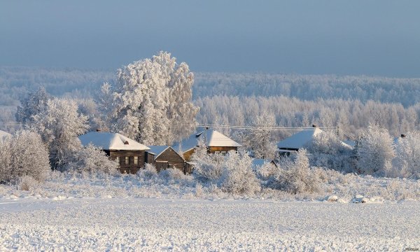 сибирская деревня поселок село