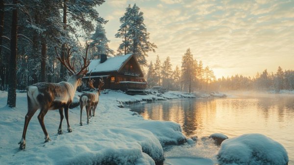 лапландия швеция северные олени
