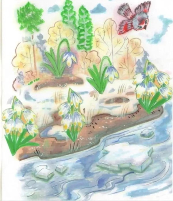 рисунок красота весны