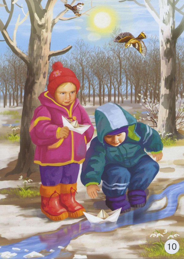 ранняя весна для дошкольников