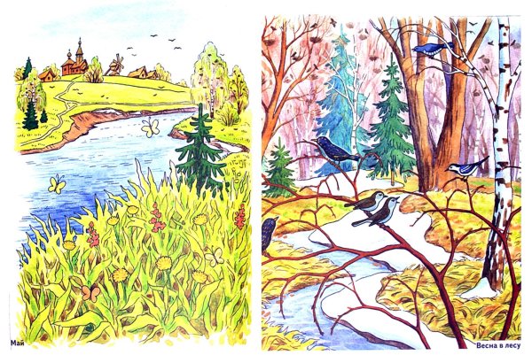 рисунок весенний