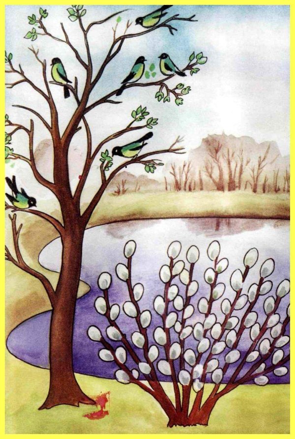 рисунок красота весны