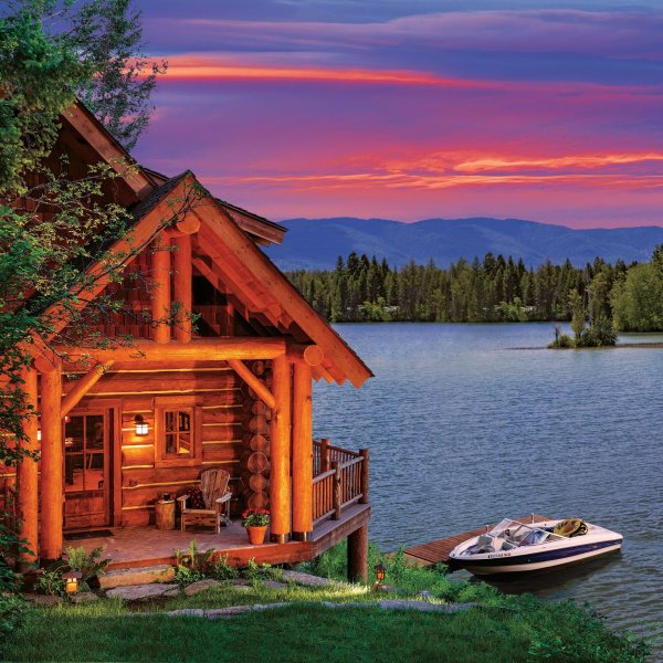 деревянный домик