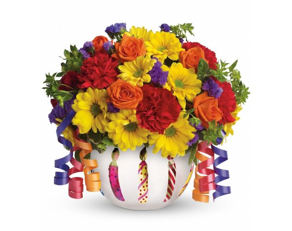 яркие букеты