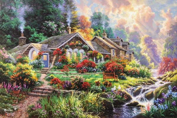 диамонд пайнтинг пейзаж алмазная живопись