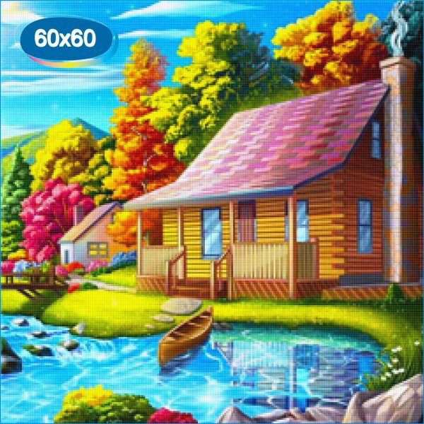 пейзаж с домиком