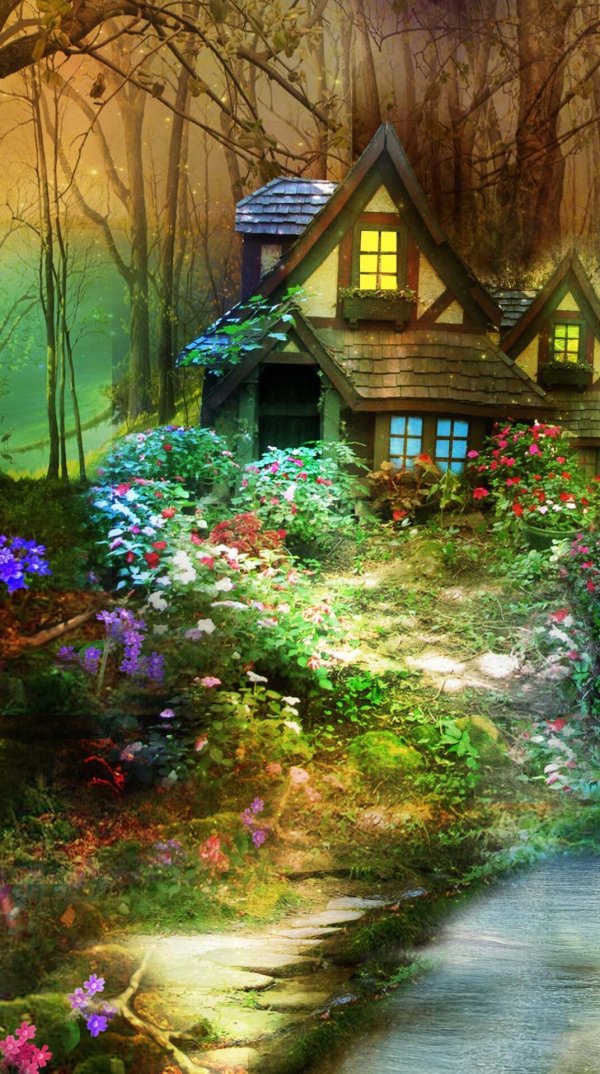 лес сказочный