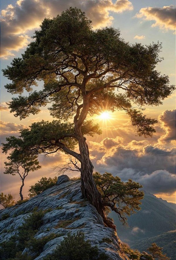 сосны на скалах