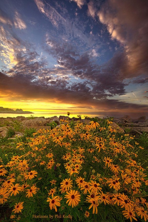 невероятно красивый рассвет