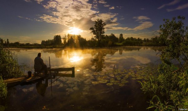 пейзаж с рыбаками