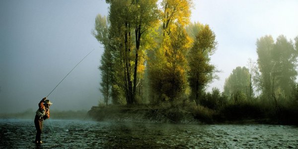 пейзаж с рыбаками