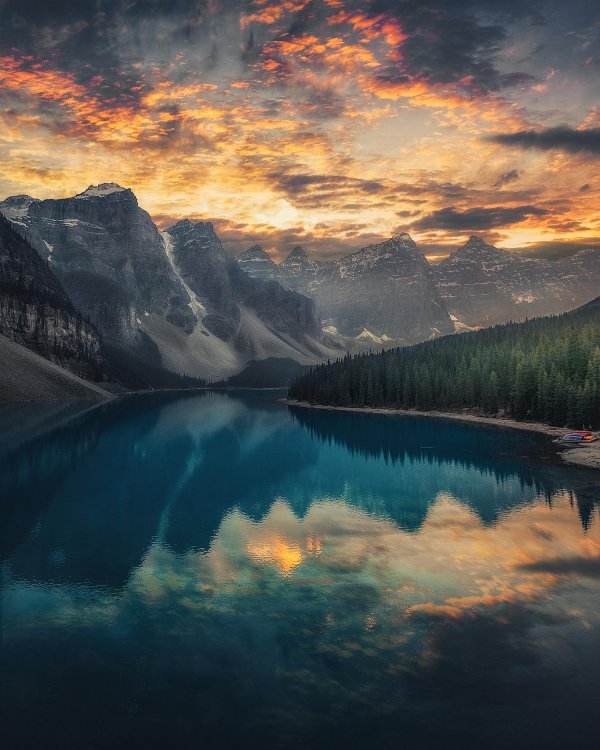 озеро морейн канада