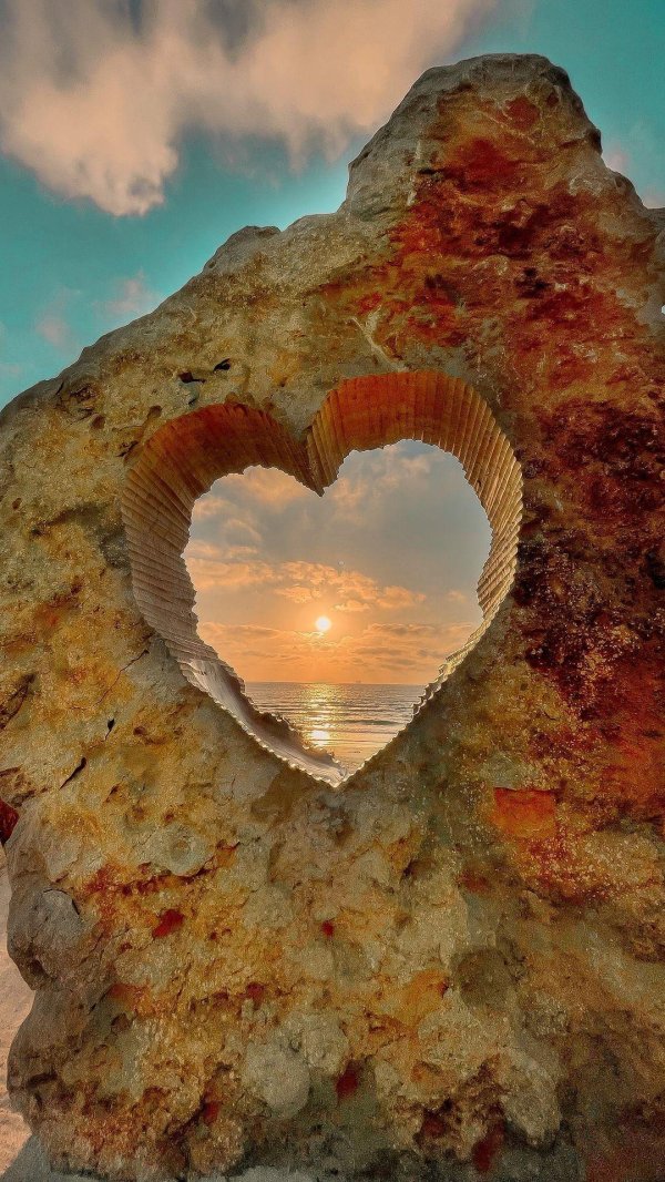 закат на пляже