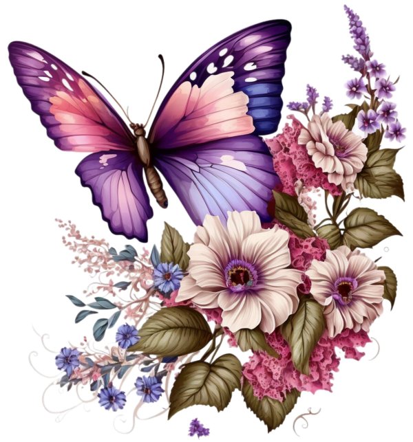 butterfly and flower