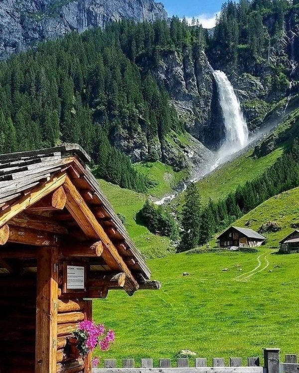 граубюнден швейцария водопад