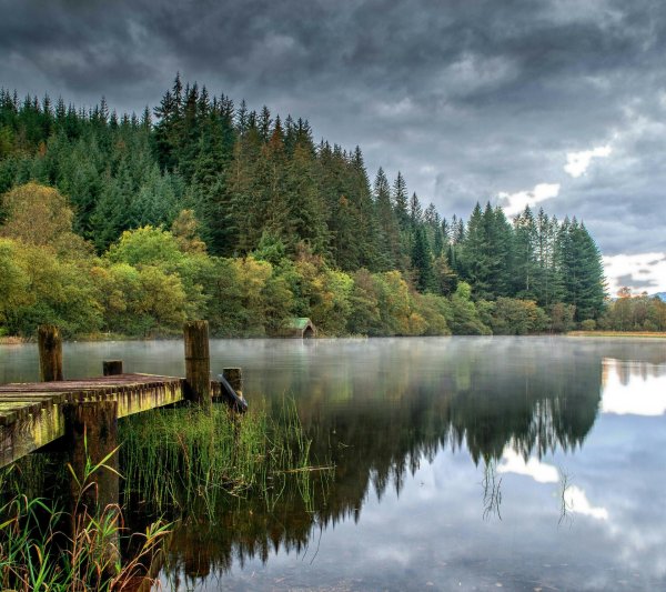 природа с озером