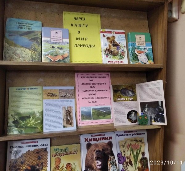 выставка о заповедниках в библиотеке