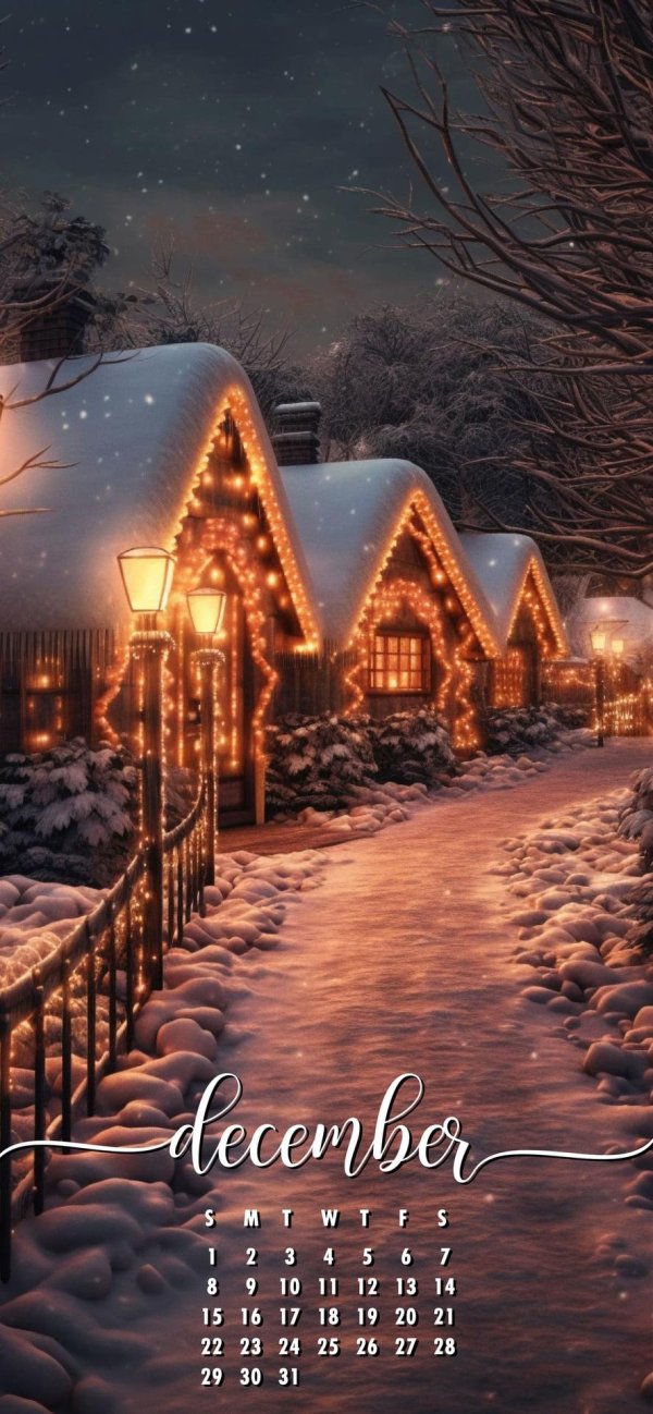 рождественские пейзажи