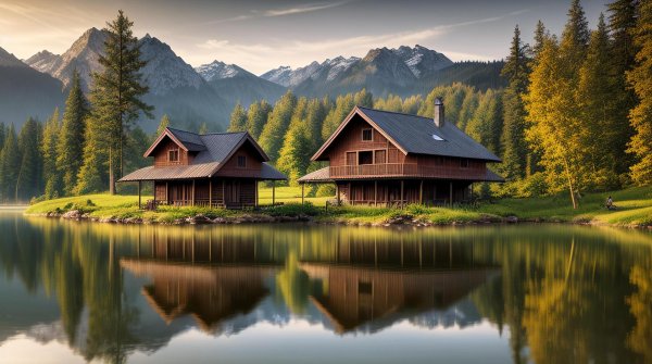 дом на озере